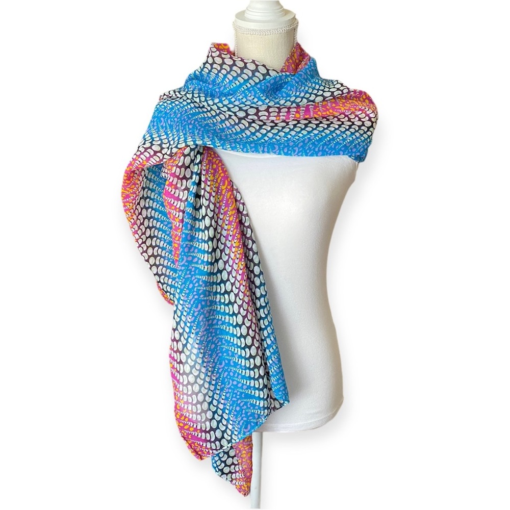 Multicolor Lightweight Printed Scarf